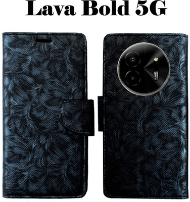 Toklot Flip Cover for Lava Bold 5G(Black, Pack of: 1)