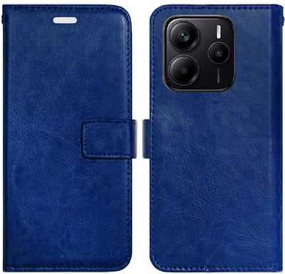 SHANNO Flip Cover for Redmi Note 14 5G(Blue, Pack of: 1)