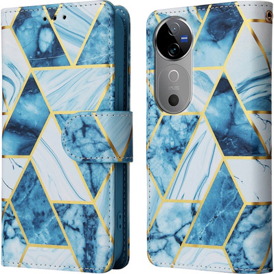 Clickcase Flip Cover for vivo V40 Pro 5G(Blue, Dual Protection)