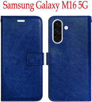 Mxkart Flip Cover for Samsung Galaxy M16 5G(Blue, Pack of: 1)