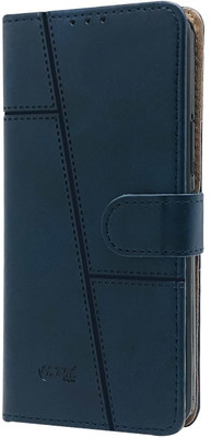 Kosher Traders Flip Cover for Magnetic Vintage Flip Wallet Case Cover ForSamsung Galaxy F14 5g(Blue, Dual Protection)
