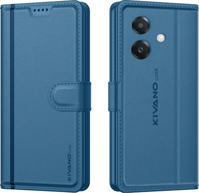 KIVANO LUXE Flip Cover for Oppo A3x 4G / Oppo A3 5G / Oppo A3x 5G(Blue, Magnetic Case, Pack of: 1)