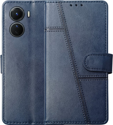 SUPER-ME Flip Cover for VIVO T2X 5G(Blue, Dual Protection, Pack of: 1)