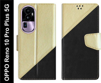 SBMS Flip Cover for OPPO Reno10 Pro Plus 5G / Reno 10 Pro Plus 5G Back Cover Case with Magnatic Closure(Black, Shock Proof, Pack of: 1)