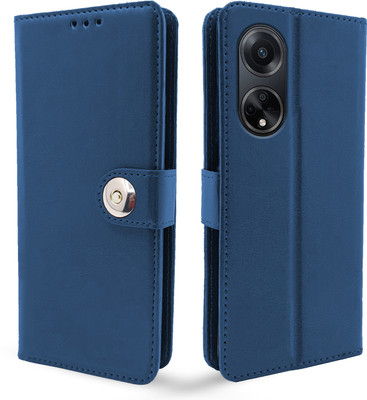 Pikkme Flip Cover for Oppo F23 5G, Oppo A1 5G, Oppo A98(Blue, Cases with Holder, Pack of: 1)