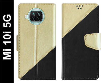 SBMS Flip Cover for Mi 10i 5G Back Cover Case with Magnatic Closure(Black, Shock Proof, Pack of: 1)