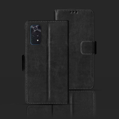 Kalua Mall Flip Cover for Poco M4 Pro(Black, Magnetic Case, Pack of: 1)