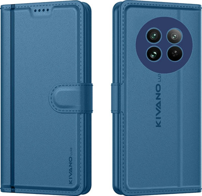 KIVANO LUXE Flip Cover for Poco M7 5G / Redmi 14C 5G / Redmi A4 5G / Poco C75 5G(Blue, Magnetic Case, Pack of: 1)