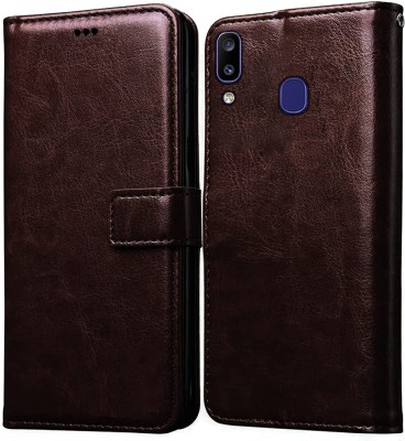 Insta Style Flip Cover for Samsung Galaxy M10s, A20 A30(Brown, Magnetic Case, Pack of: 1)