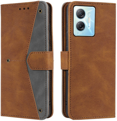 Autofocus Flip Cover for Infinix Hot 30 5G(Brown, Black, Camera Bump Protector, Pack of: 1)