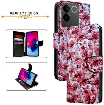 PARGO Flip Cover for iQOO Z7 Pro 5G(Red, Pack of: 1)