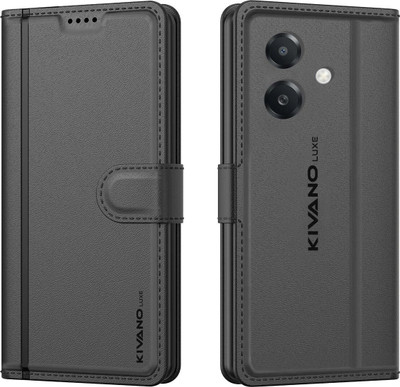 KIVANO LUXE Flip Cover for Oppo A3x 4G / Oppo A3 5G / Oppo A3x 5G(Black, Magnetic Case, Pack of: 1)