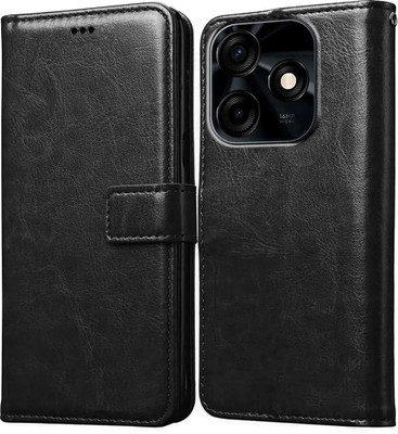 Casotec Flip Cover for Tecno Spark 10C 4G(Black, Pack of: 1)