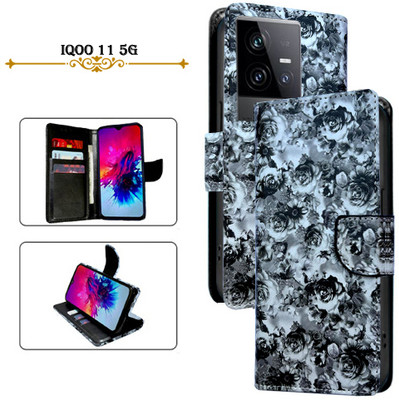 PARGO Flip Cover for iQOO 11 5G(Black, Pack of: 1)