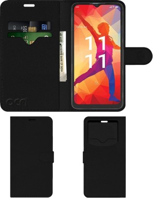 ACM Flip Cover for Lava Yuva Pro(Black, Cases with Holder, Pack of: 1)