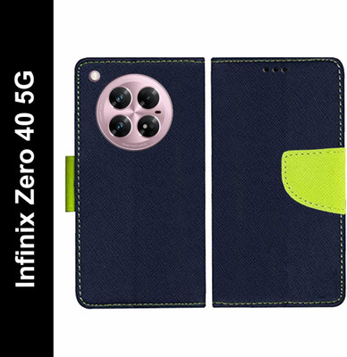 Krumholz Flip Cover for Infinix Zero 40 5G(Blue, Dual Protection, Pack of: 1)