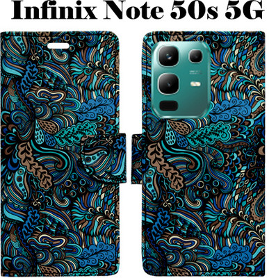 Shanno Enterprises Flip Cover for Infinix Note 50s 5G(Blue, Pack of: 1)