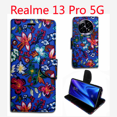 Toklot Flip Cover for Realme 13 Pro 5G(Blue, Pack of: 1)