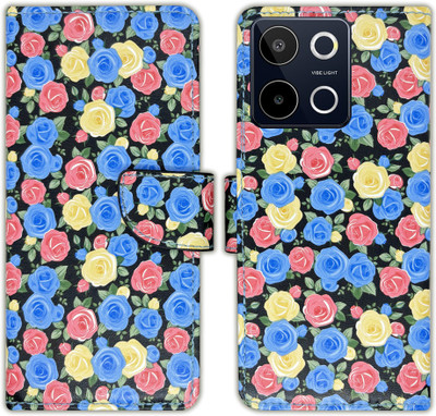 MyFlips Flip Cover for Lava Blaze 3 5G(Blue, Magnetic Case, Pack of: 1)