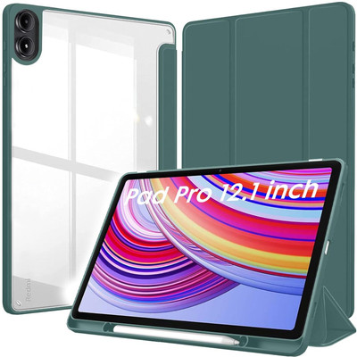 AGEIS Flip Cover for Redmi Pad Pro 5G 12.1 inches(Green, Shock Proof, Pack of: 1)