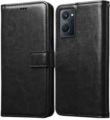 Casotec Flip Cover for Realme 9i 4G, Oppo A96 4G(Black, Pack of: 1)