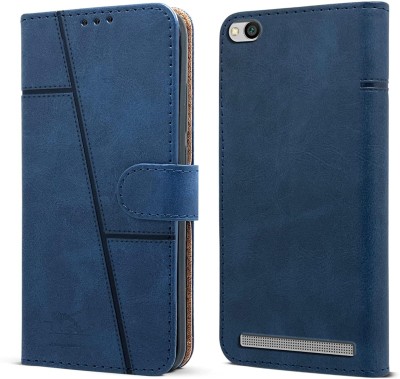 Anvee Flip Cover for Mi Redmi 5A(Blue, Card Holder, Pack of: 1)