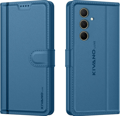 KIVANO LUXE Flip Cover for Samsung Galaxy A35 5G / Samsung Galaxy A55 5G(Blue, Magnetic Case, Pack of: 1)