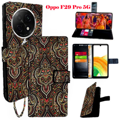 Mxkart Flip Cover for Oppo F29 Pro 5G(Brown, Pack of: 1)
