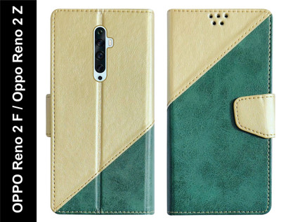 SBMS Flip Cover for Oppo Reno2 F / Reno2 F / Reno 2 Z / Reno2 Z Back Cover Case with Magnatic Closure(Green, Shock Proof, Pack of: 1)