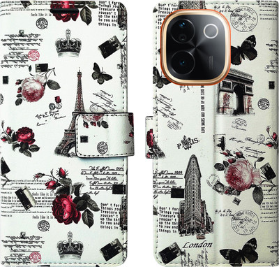 Dhar Flips Flip Cover for Vivo T3 Pro 5G(White, Magnetic Case, Pack of: 1)