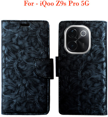 Toklot Flip Cover for iQoo Z9s Pro 5G(Black)