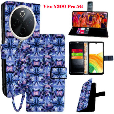 Mxkart Flip Cover for Vivo Y300 Pro 5G(Purple, Pack of: 1)