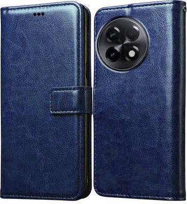 Casotec Flip Cover for OnePlus 11R 5G(Blue, Pack of: 1)