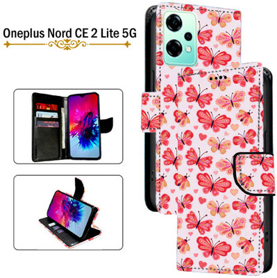 PARGO Flip Cover for OnePlus Nord CE 2 Lite 5G(Red, Pack of: 1)