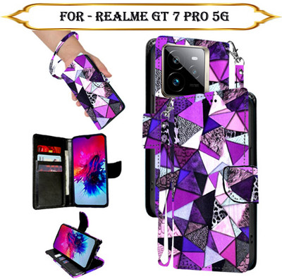 Asmart Flip Cover for Realme GT 7 Pro 5G(Multicolor, Pack of: 1)