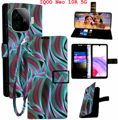 Mxkart Flip Cover for IQOO Neo 10R 5G(Blue, Pack of: 1)