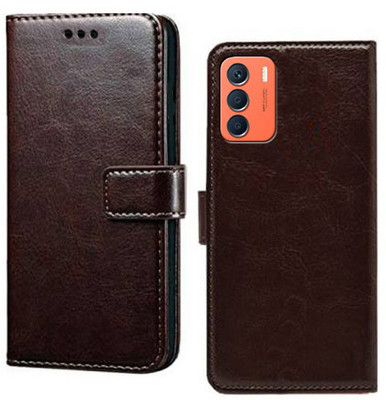 Turncoat Flip Cover for Infinix Zero 5G 2023, Infinix Zero 5G 2023 Turbo(Brown, Grip Case, Pack of: 1)