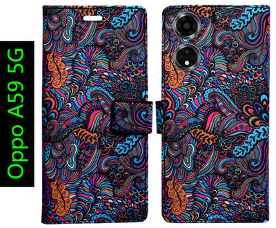 Toklot Flip Cover for Oppo A59 5G(Multicolor, Pack of: 1)