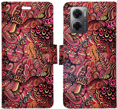 Realgo Flip Cover for Redmi 11 Prime 5G(Red, Pack of: 1)