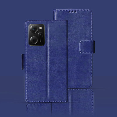 Kalua Mall Flip Cover for Poco X5 Pro(Blue, Pack of: 1)