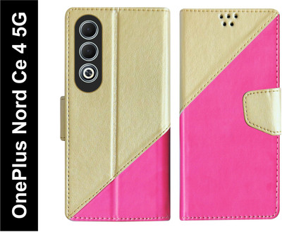 SBMS Flip Cover for OnePlus Nord Ce 4 5G / CE4 5G Back Cover Case with Magnatic Closure(Pink, Shock Proof, Pack of: 1)