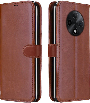 Roxel Flip Cover for Oppo F27 Pro Plus 5G(Brown, Dual Protection, Pack of: 1)