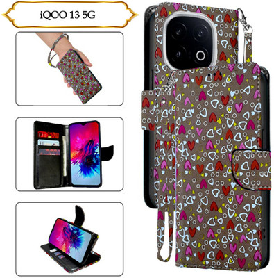 Cutemart Flip Cover for iQOO 13 5G(Brown, Pack of: 1)