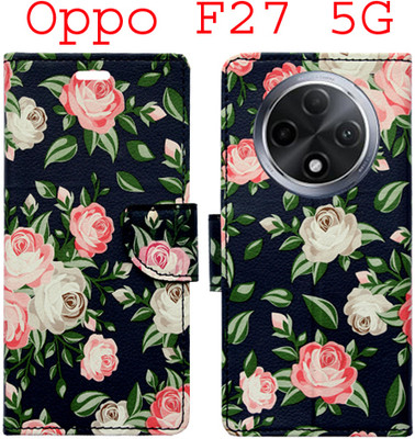 Toklot Flip Cover for Oppo F27 5G(Black, Pack of: 1)