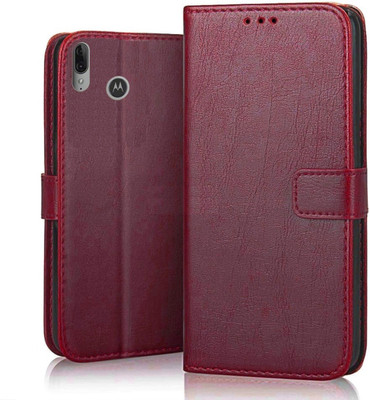 ClickAway Flip Cover for Motorola Moto E6s(Red, Dual Protection, Pack of: 1)