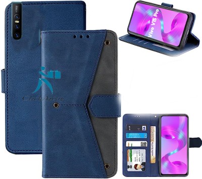 Sasta nd Badia Flip Cover for Vivo V15 Pro(Blue, Shock Proof, Pack of: 1)