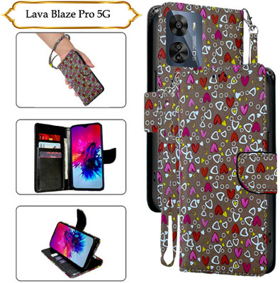 PARGO Flip Cover for Lava Blaze Pro 5G(Brown, Pack of: 1)