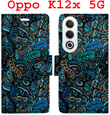 Toklot Flip Cover for Oppo K12X 5G(Blue, Pack of: 1)