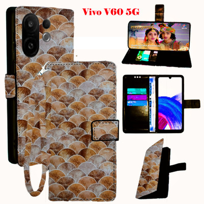 Toklot Flip Cover for Vivo V60 5G(Yellow, Pack of: 1)