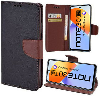 Carnage Flip Cover for Infinix Note 30 5G(Brown, Cases with Holder, Pack of: 1)